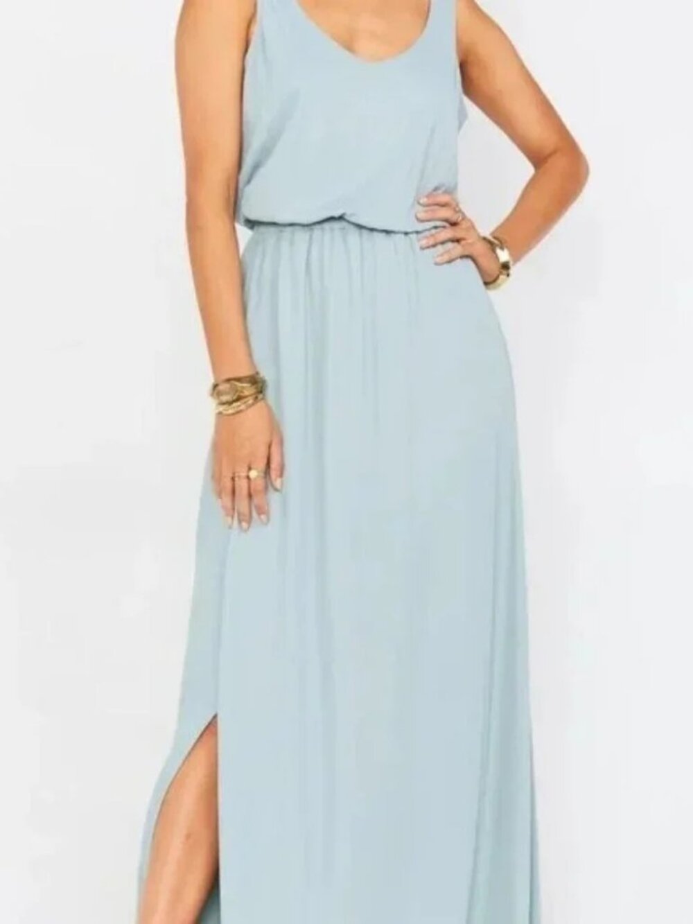Show Me Your Mumu Kendall sleeveless long maxi polyester dress Small luxury